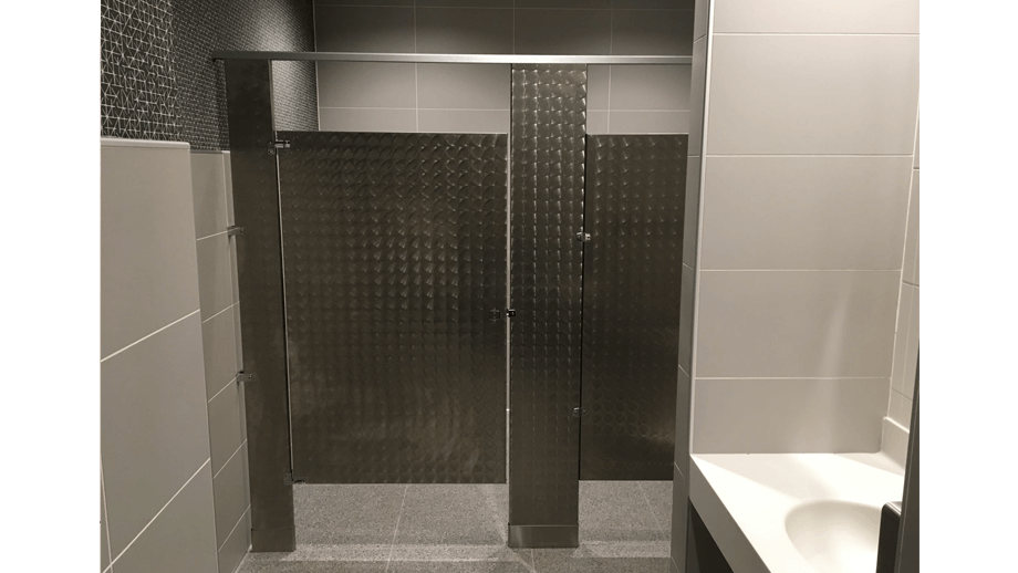 Indoor image of McDonalds showing bathroom stall.